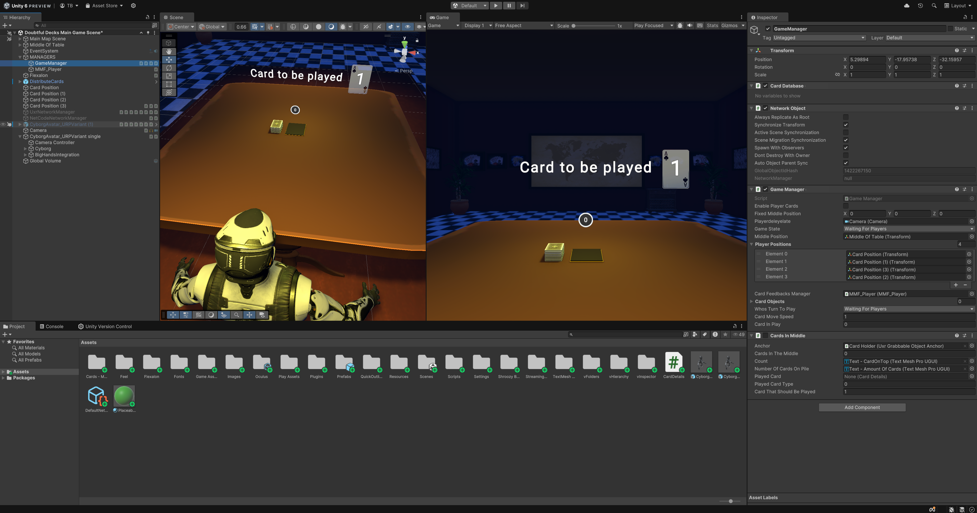 Unity project screenshot
